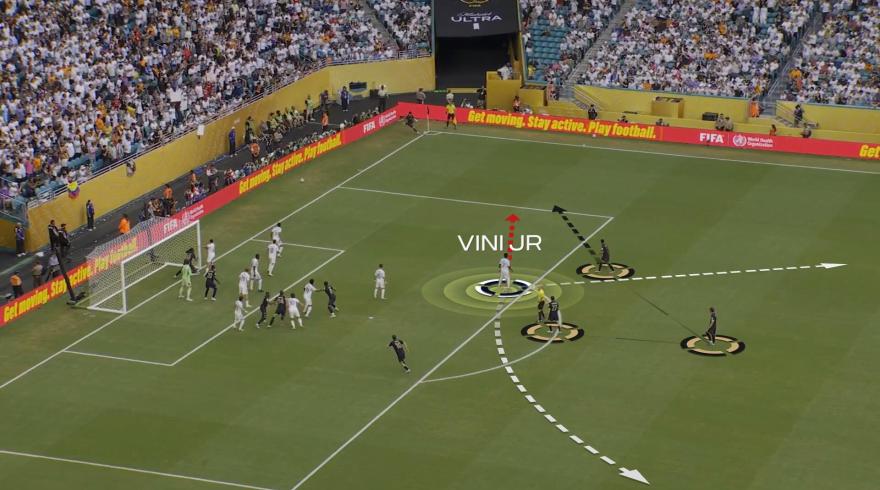 Key player positioning: Vin&iacute;cius J&uacute;nior