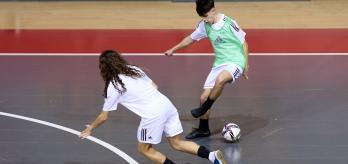 Dribbling to beat an opponent
