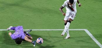 Goalkeeping: Making close-range saves