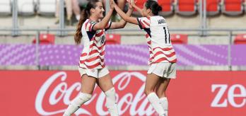 The USA’s 1-3-2-4-1 build-up structure
